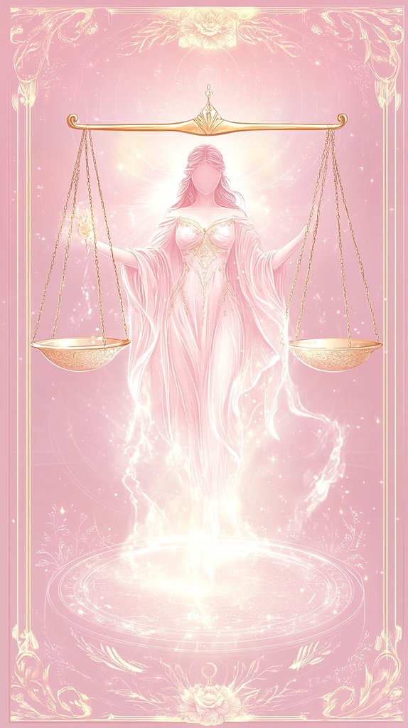 【♎てんびん座｜11月】金運・恋愛・願望成就｜ラッキーカラーと宇宙エネルギーを宿すお守り待ち受け画像