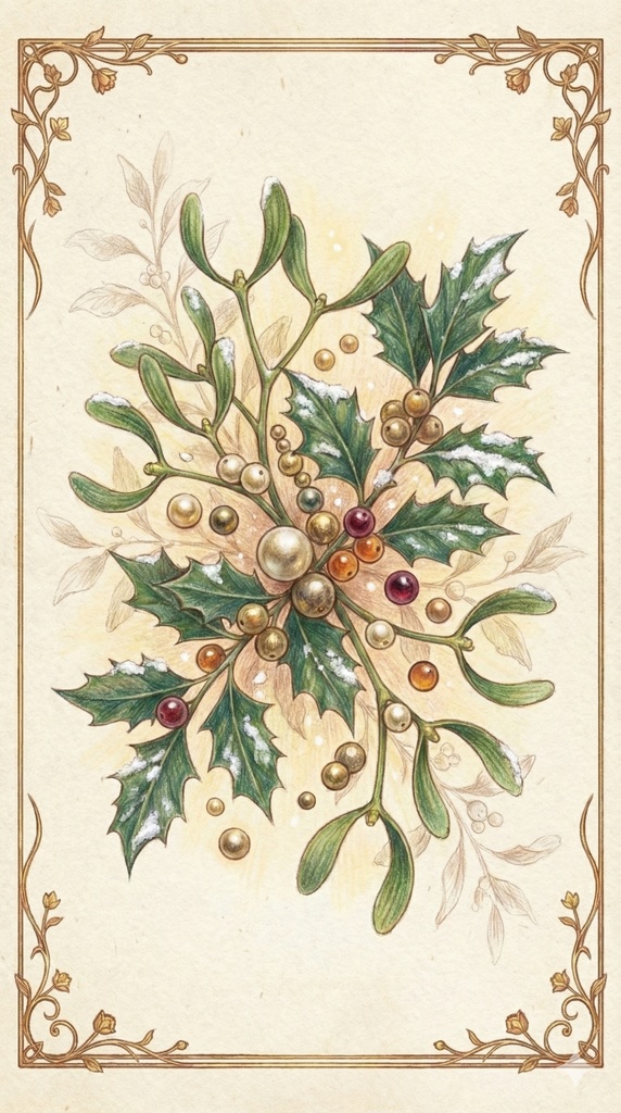 【♑やぎ座｜12月】金運・恋愛・願望成就｜ラッキーカラーと宇宙エネルギーを宿すお守り待ち受け画像