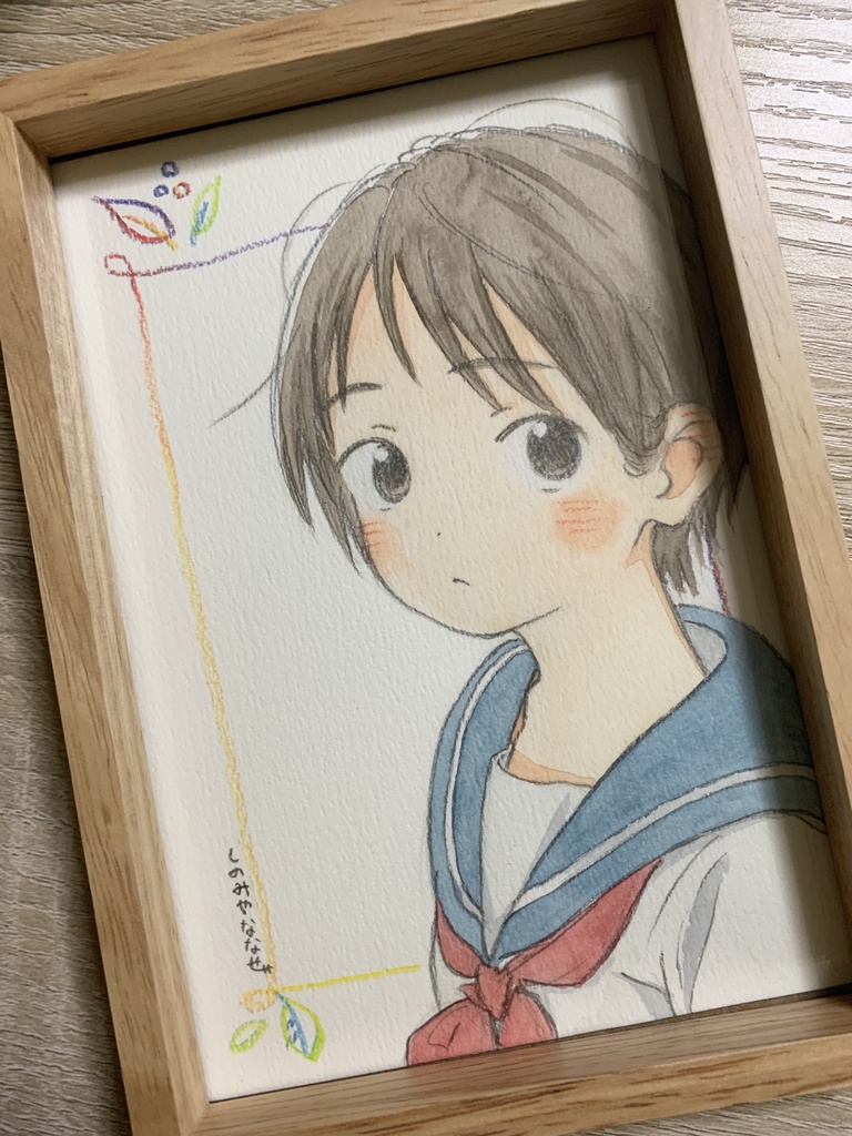 セーラー服ドローイング原画🐥