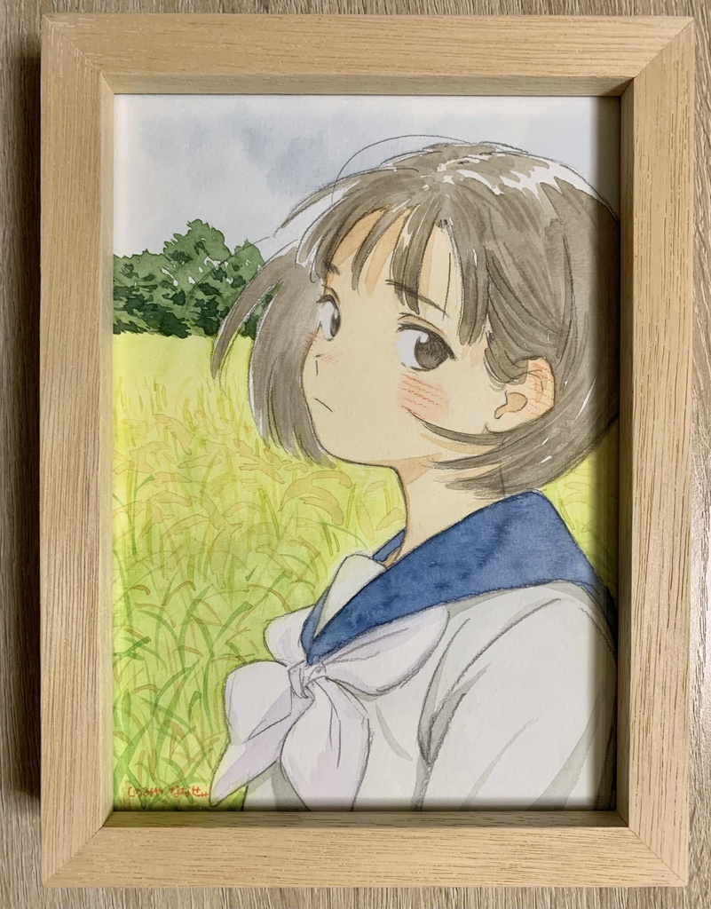 🌾稲穂　イラスト原画