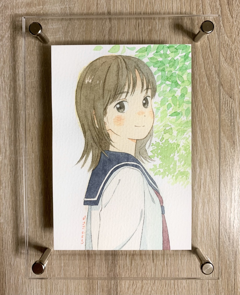 🌱若葉の季節　イラスト原画　5/28