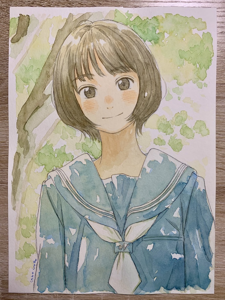 🌿大きいイラスト原画　フレーム無し　11/28