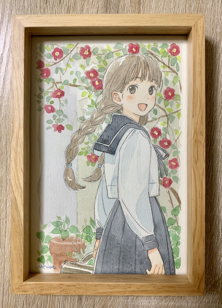 みつあみなイラスト原画　7/9