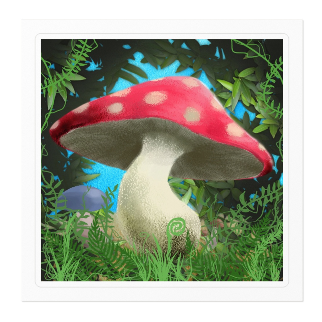 森きのこステッカー