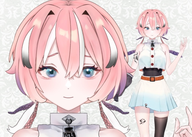 【汎用モデル】タコガール【VtubeStudio対応】