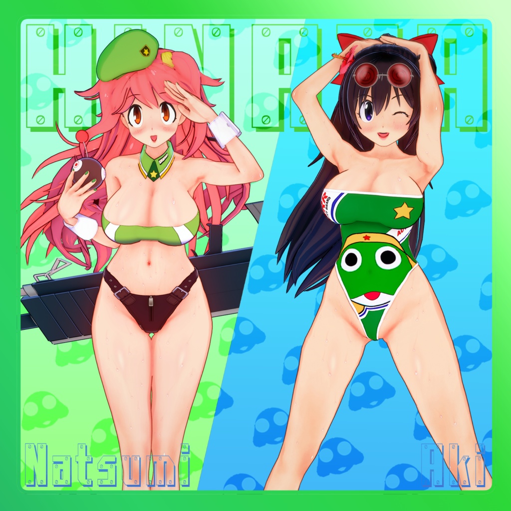 [コイカツ] 日向 夏美 & 日向 秋 hinata natsumi & hinata aki ケロロ軍曹