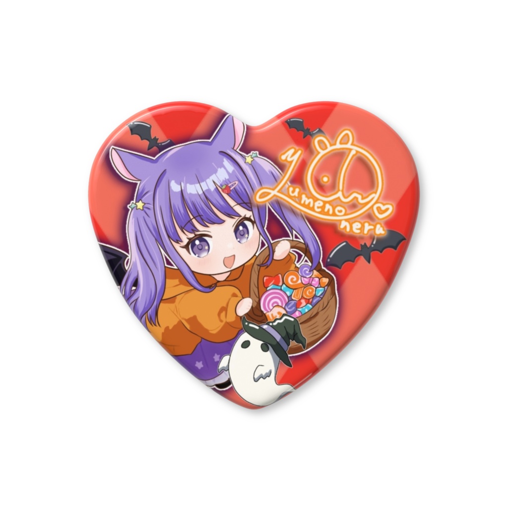 【期間限定】夢乃ねるのどきどきハロウィン缶バッジ