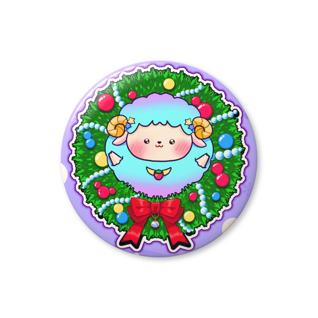 【2025年クリスマス限定グッズ】ゆめりすの証缶バッジ