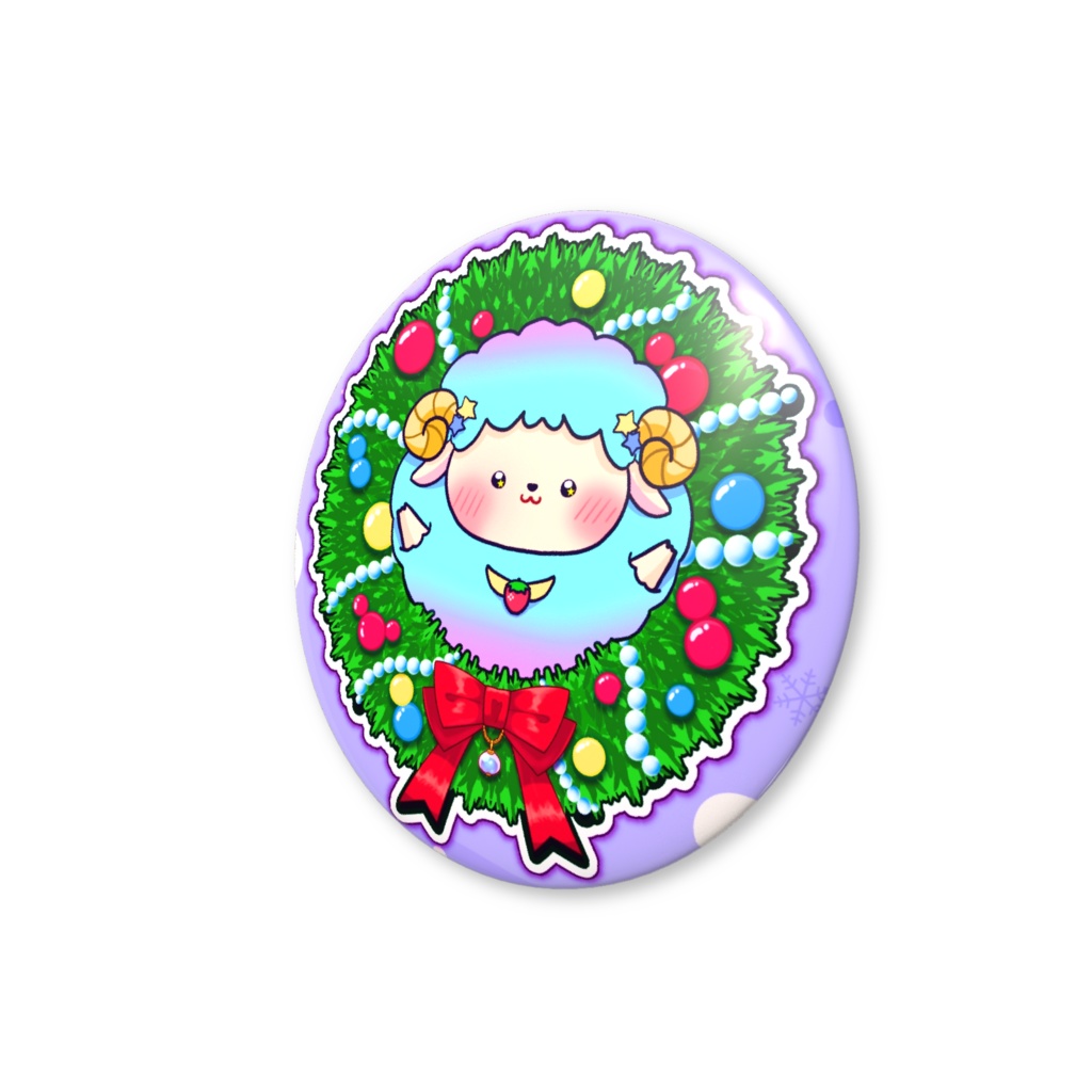 【2025年クリスマス限定グッズ】ゆめりすの証缶バッジ