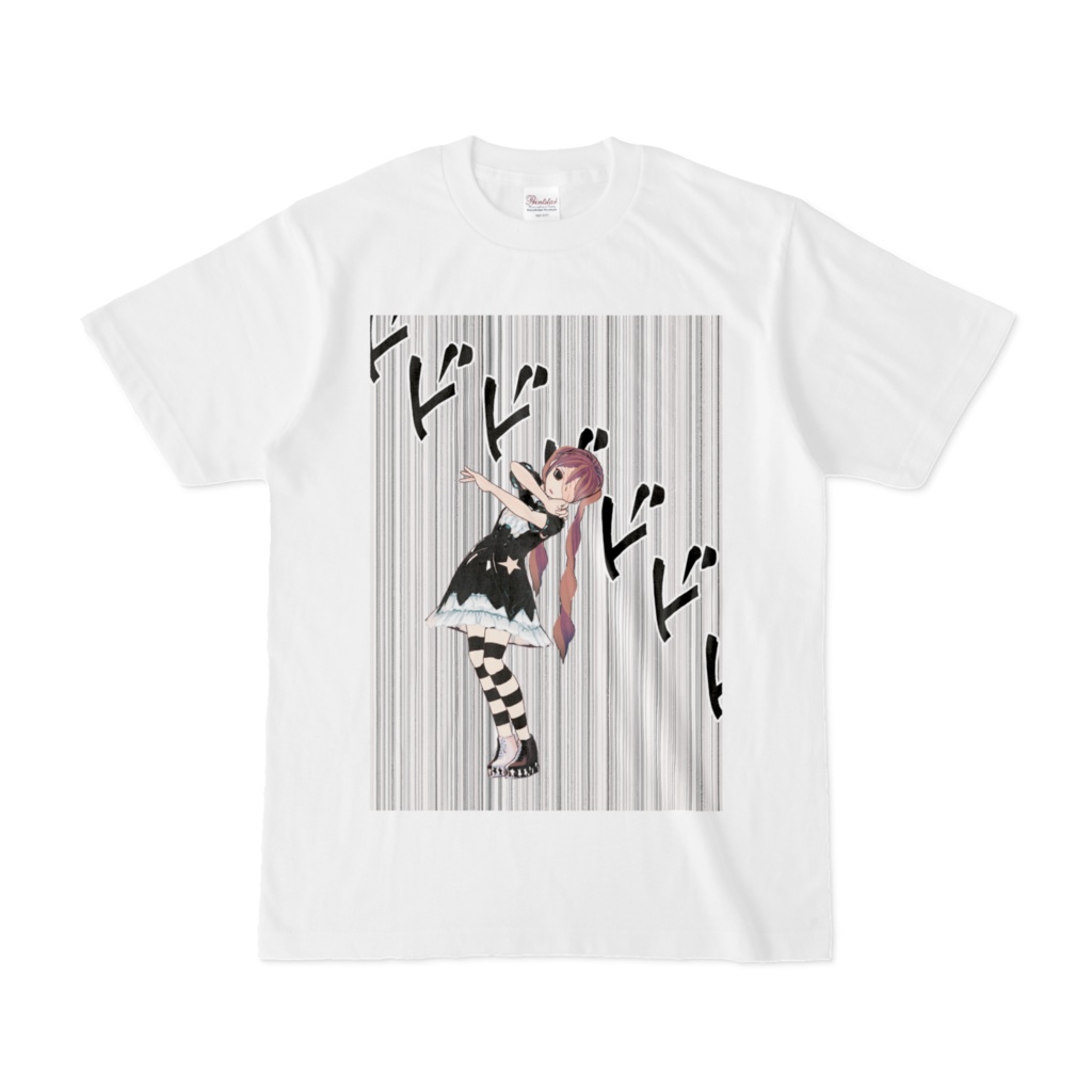 ゴス音さんジョジョ音ミクTシャツ（ホワイト）