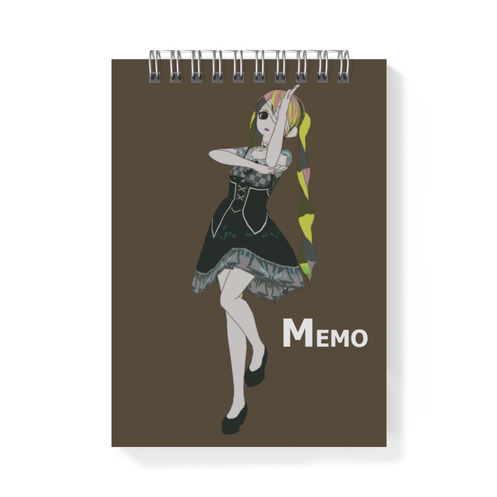 ゴス音さんの異常メモ帳(4種類)-notepads (four types)