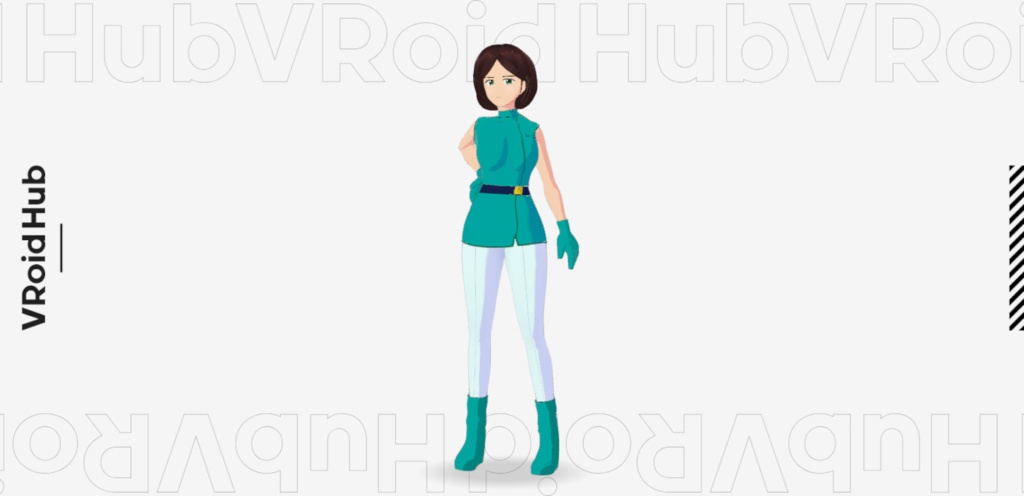 【VRoid】エマ・シーン エゥーゴ軍服Ver.