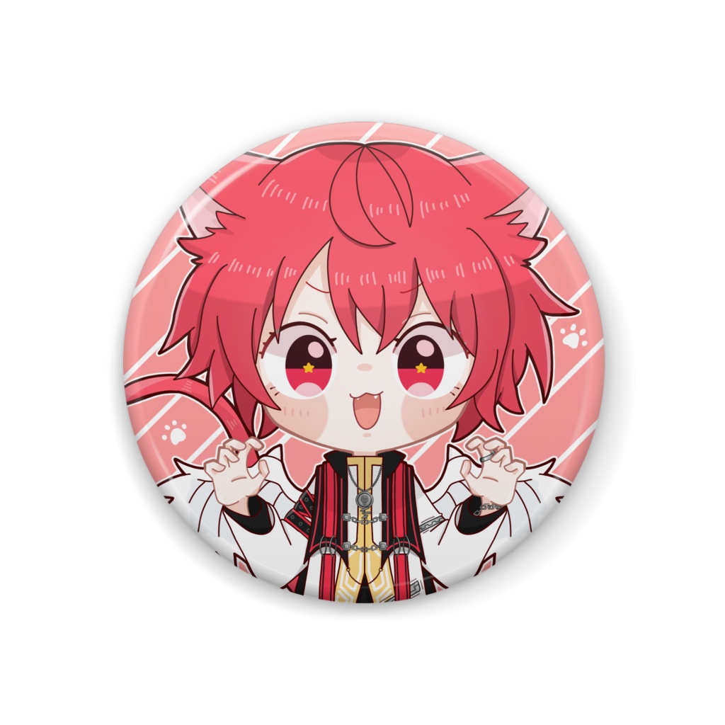【缶バッジ】TwinTales赤口白夜 ネコver.(非公式)