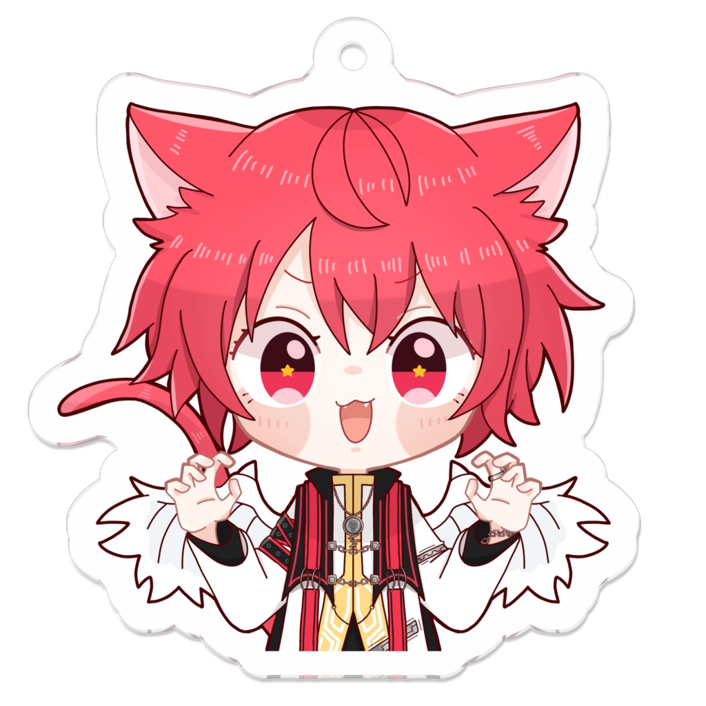 【アクリルキーホルダー】TwinTales赤口白夜 ネコver.(非公式)