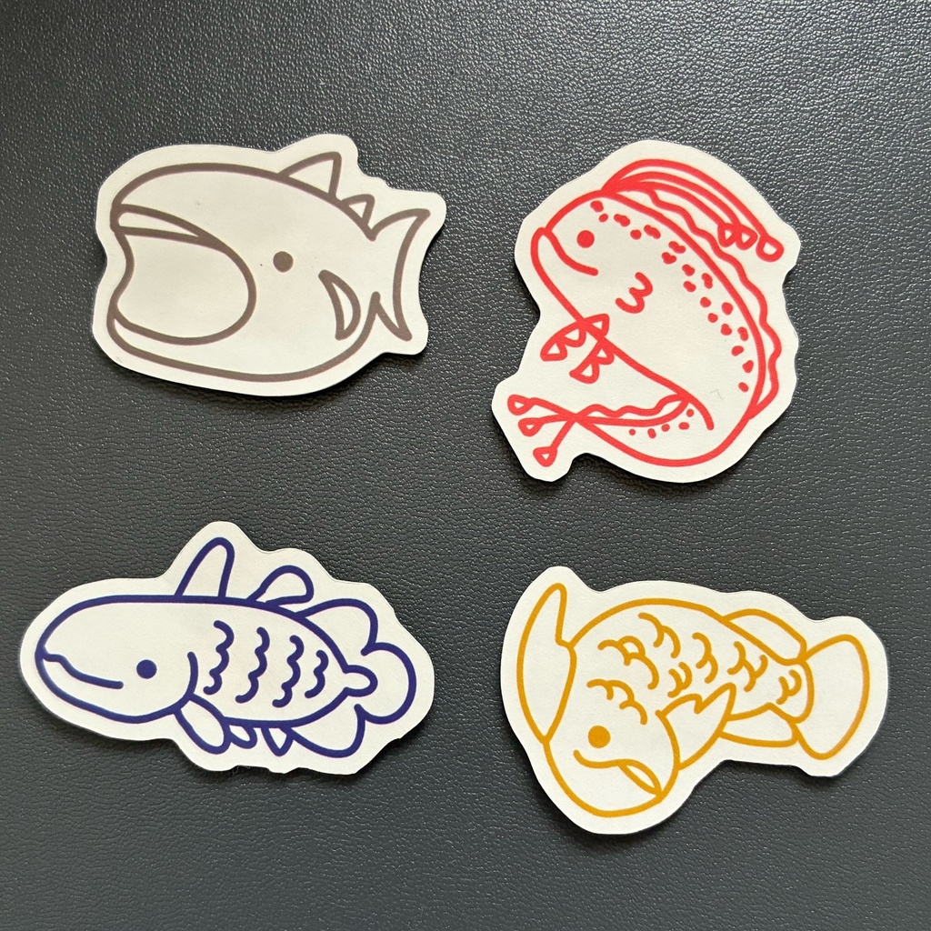 おさかなさんシール4種セット