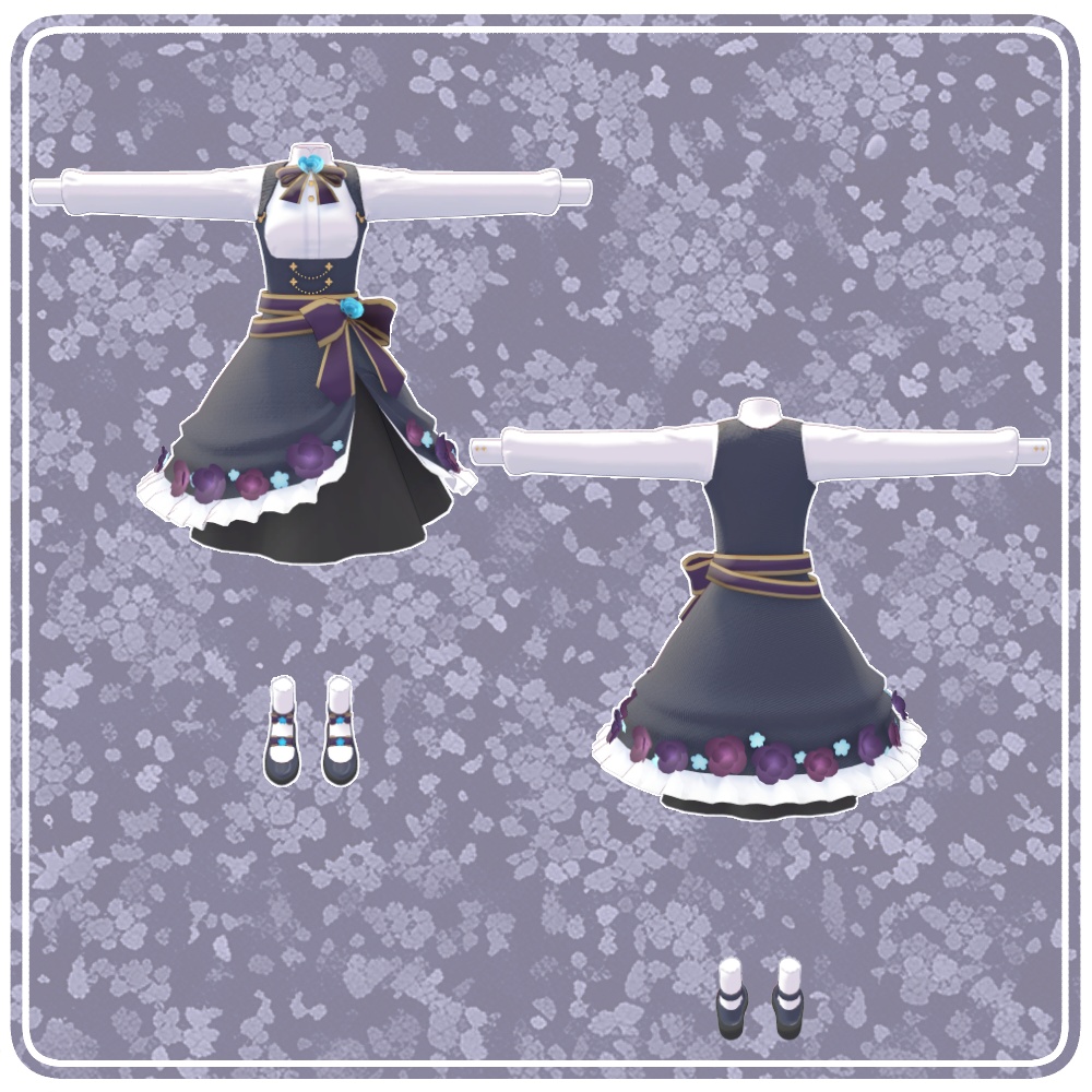 複数アバター対応フラワードレス