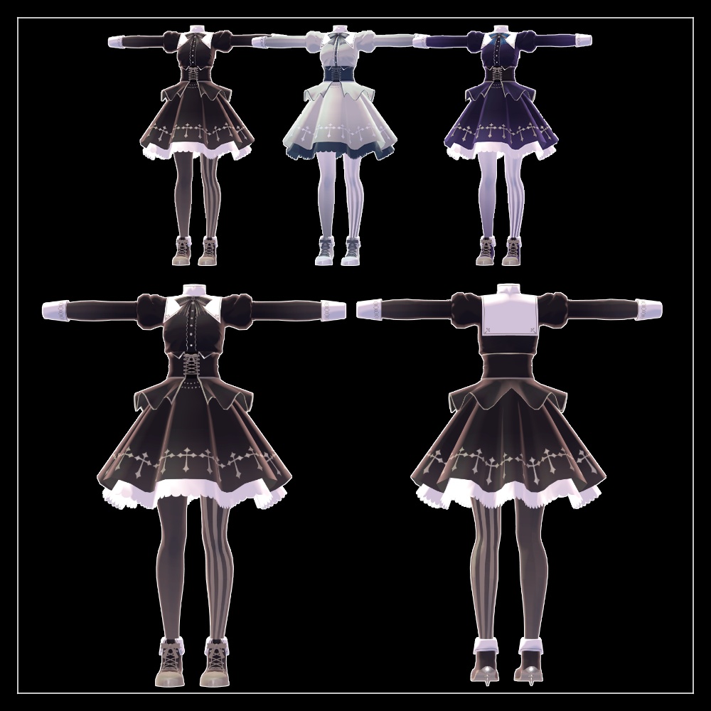 【複数アバター対応】ゴシックベルベット