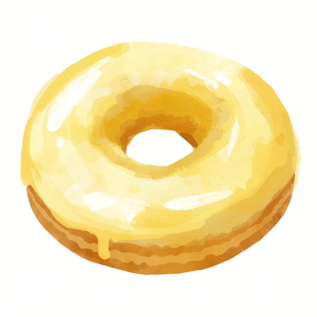 「やさしい黄色のアンティークカフェ|水彩クリップアート12種セット」