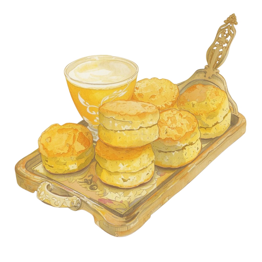 「やさしい黄色のアンティークカフェ|水彩クリップアート12種セット」