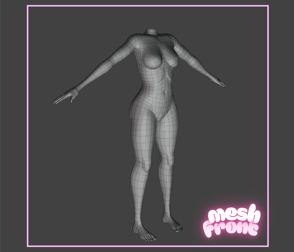 Female Body Mesh (Clean Topology)