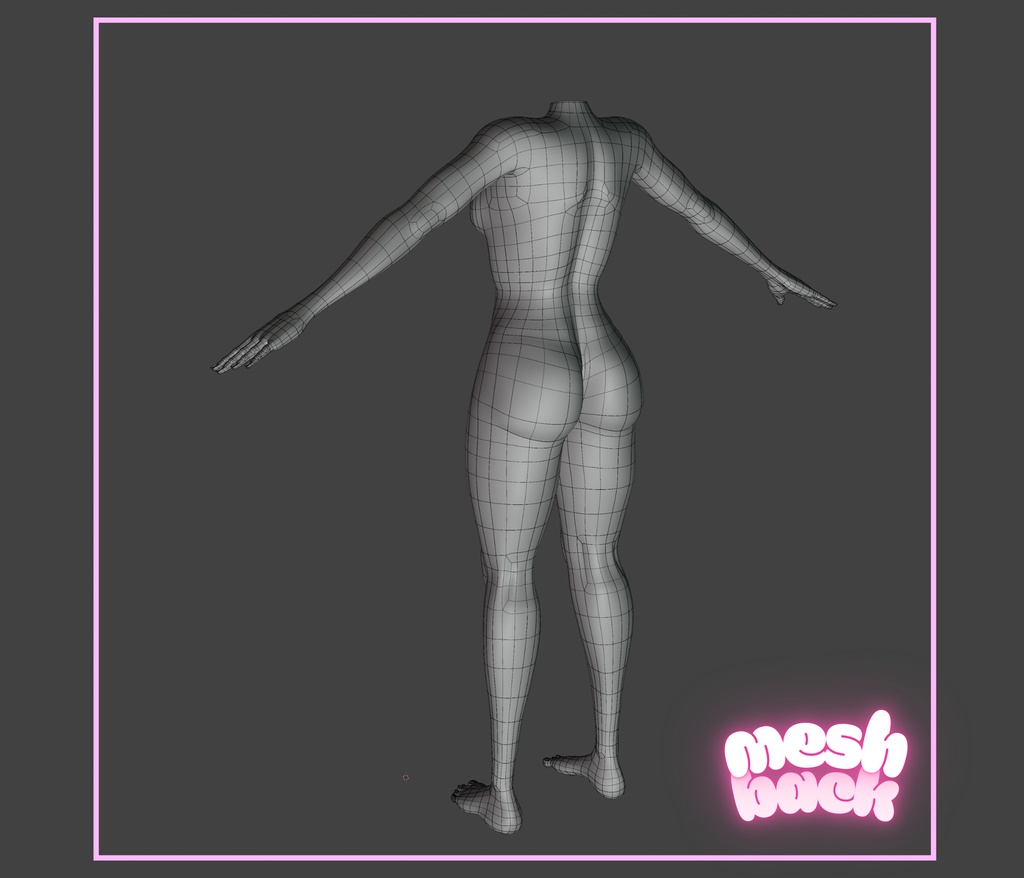 Female Body Mesh (Clean Topology)