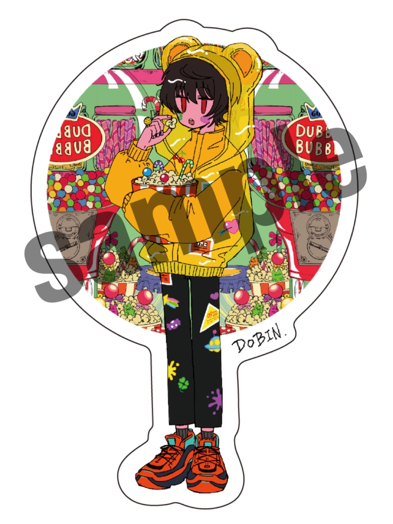 ステッカー【yellow bear】