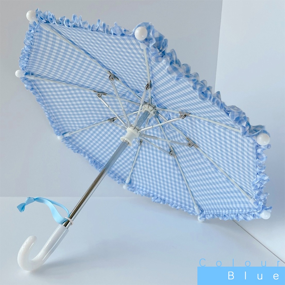 ドール用日傘 ギンガムチェック柄