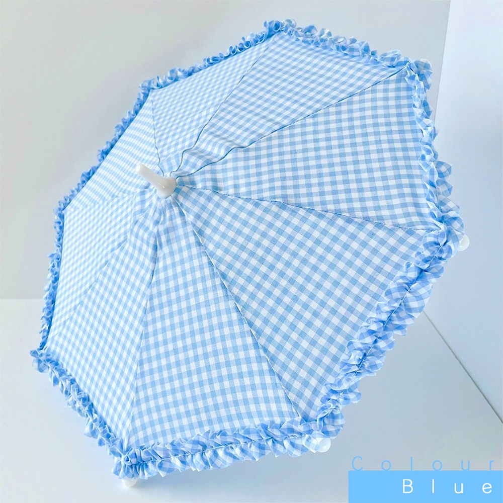 ドール用日傘 ギンガムチェック柄