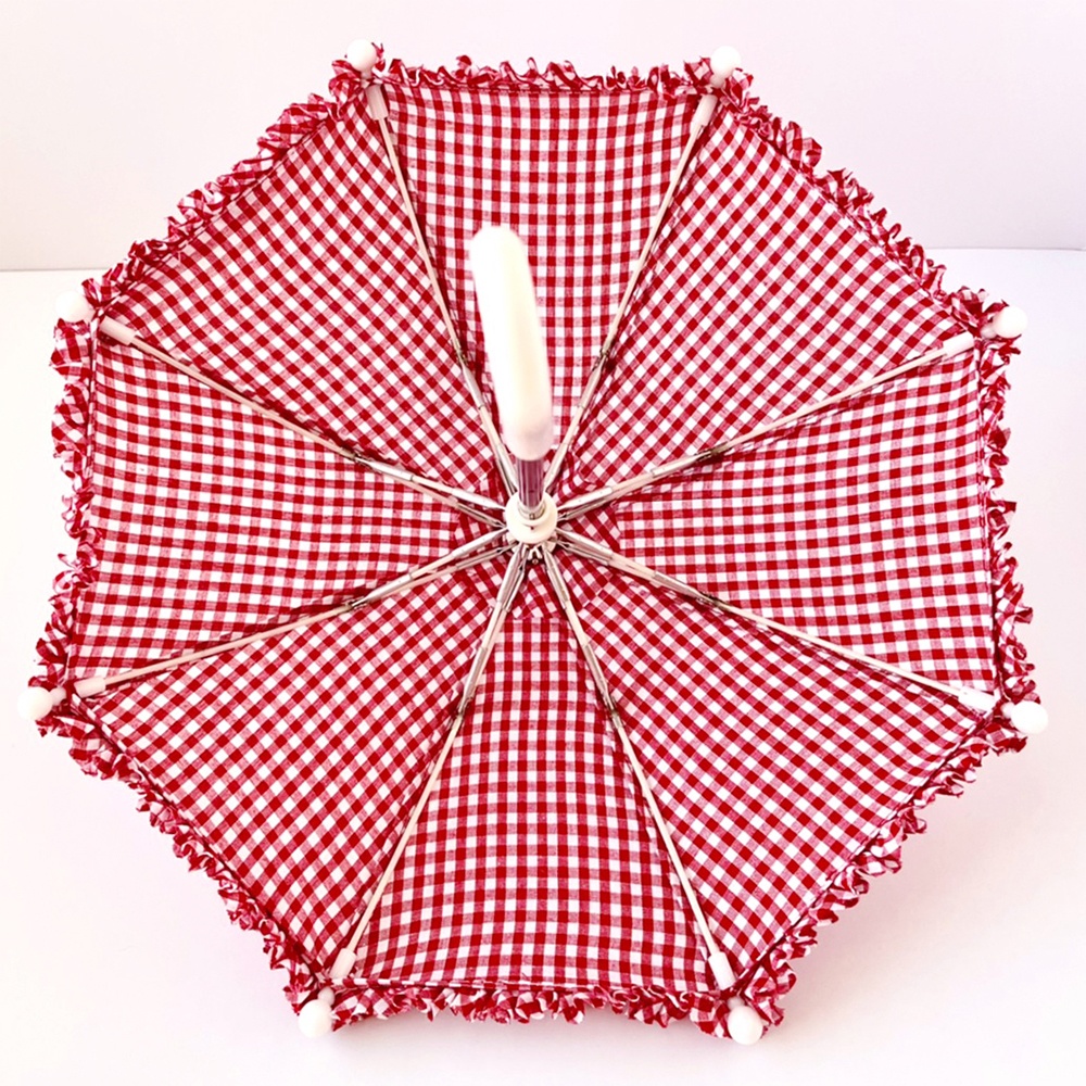 ドール用日傘 ギンガムチェック柄