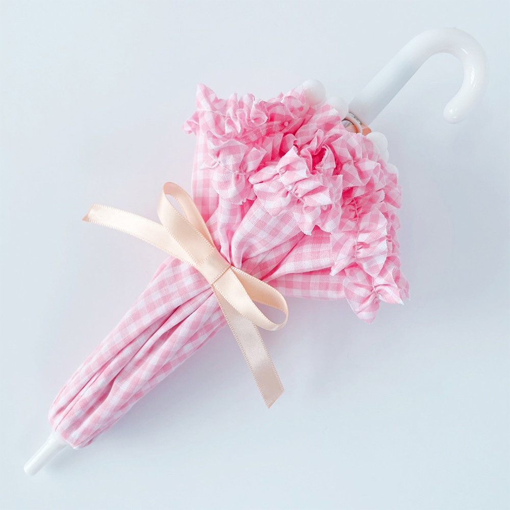 ドール用日傘 ギンガムチェック柄