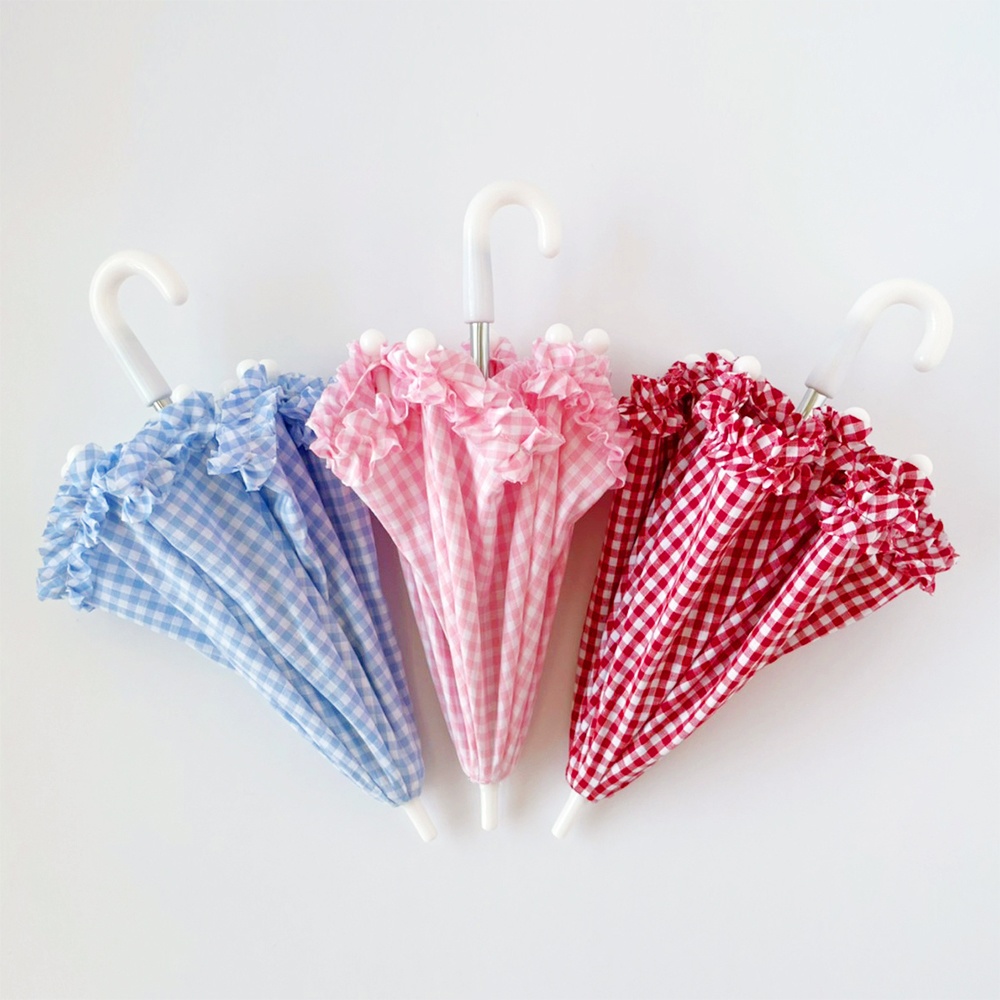 ドール用日傘 ギンガムチェック柄