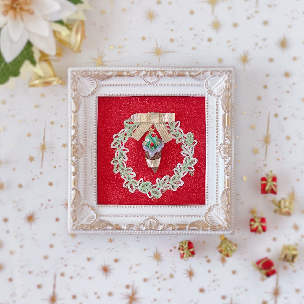 ドール小物 クリスマスソフトクリーム 20cmドールサイズ