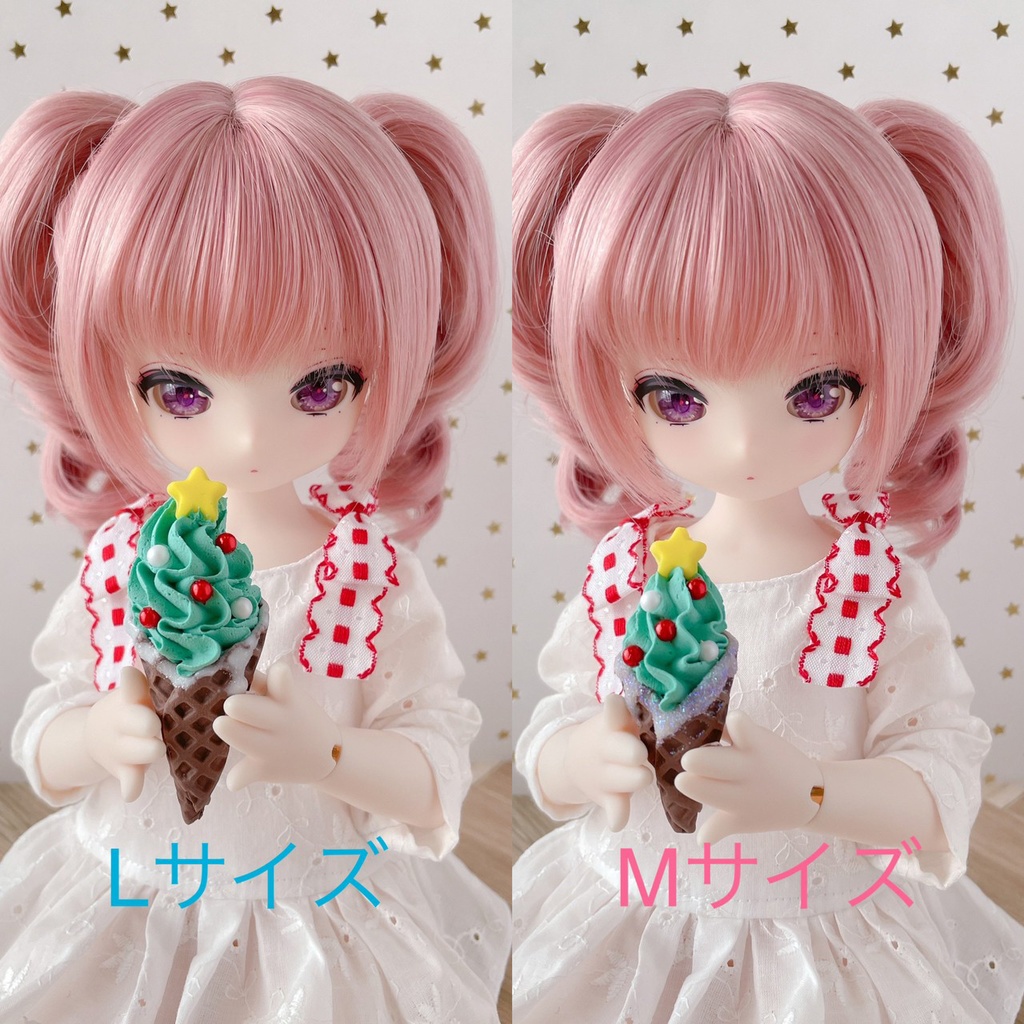 ドール小物 クリスマスソフトクリーム 40cmドールサイズ
