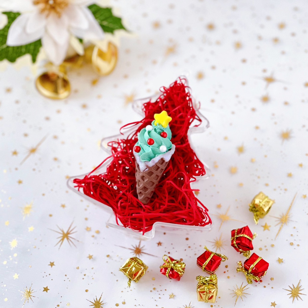 ドール小物 クリスマスソフトクリーム 40cmドールサイズ