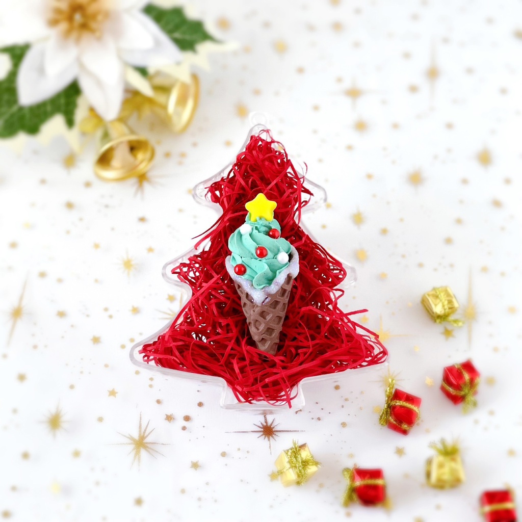 ドール小物 クリスマスソフトクリーム 40cmドールサイズ