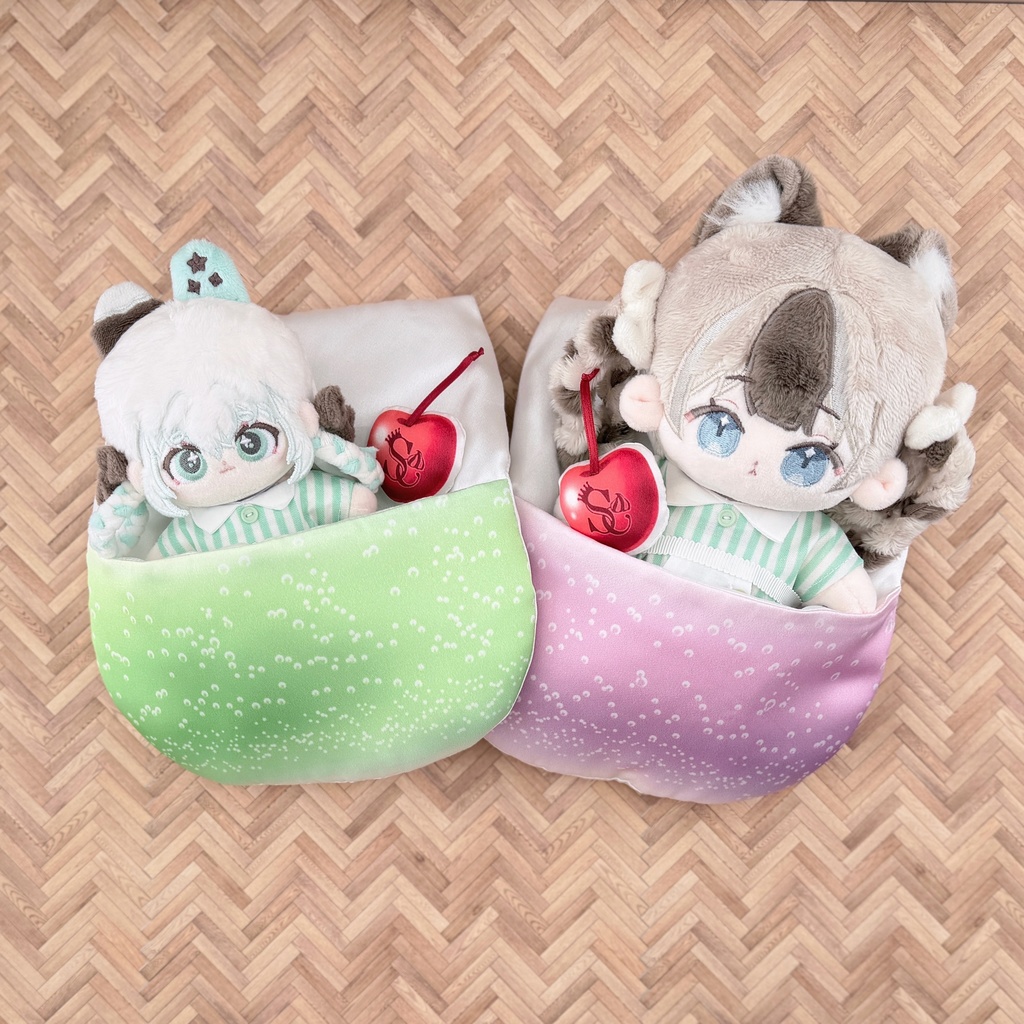 ソーダのお布団10〜15センチぬいちゃん用