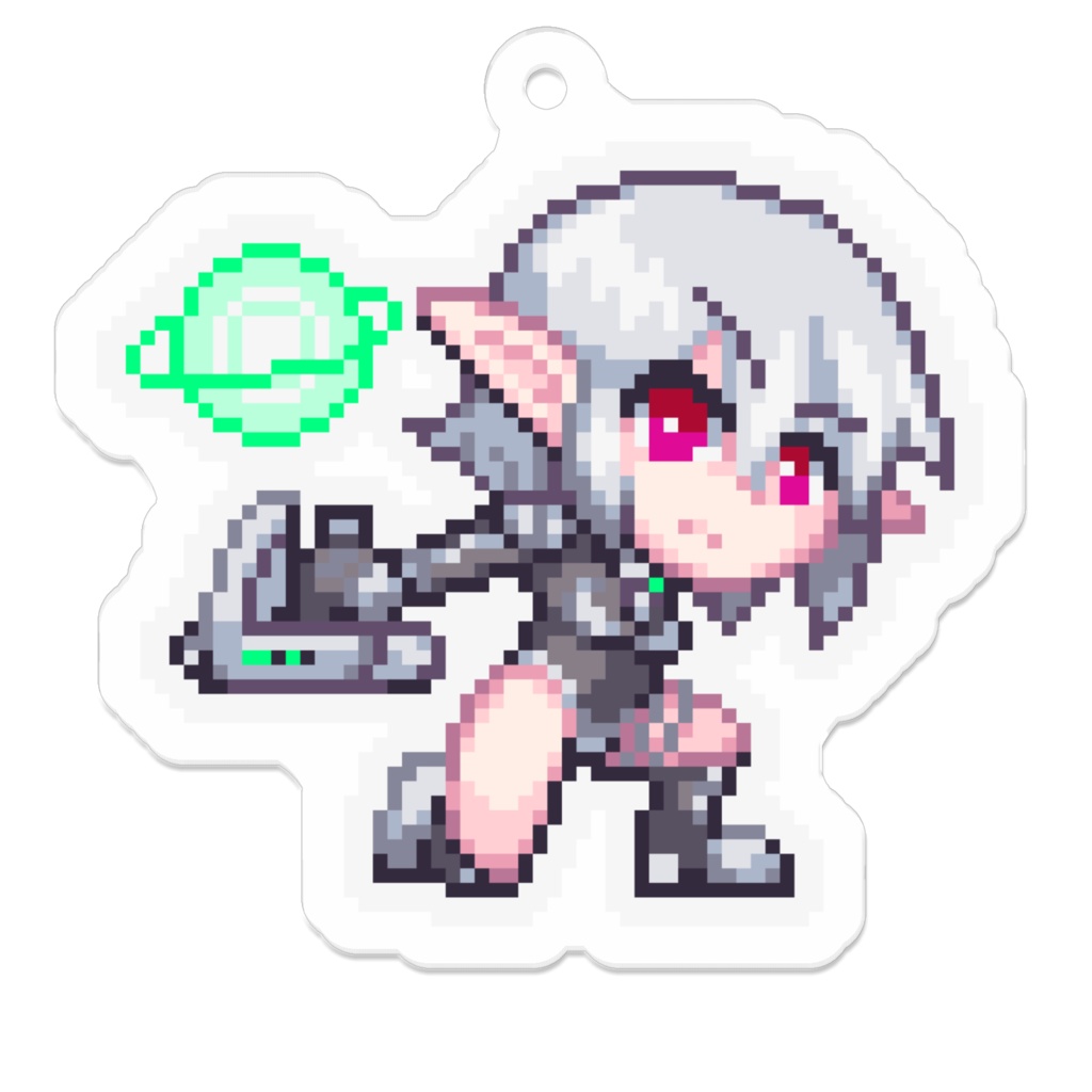 【STEP DIE STEP】 人造兵士 ドット絵キーホルダー