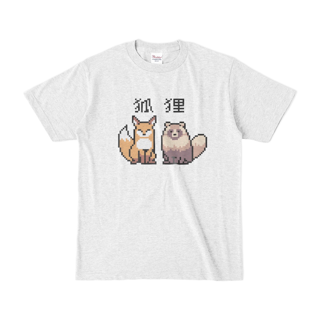FOX & TANUKI ドット絵Tシャツ