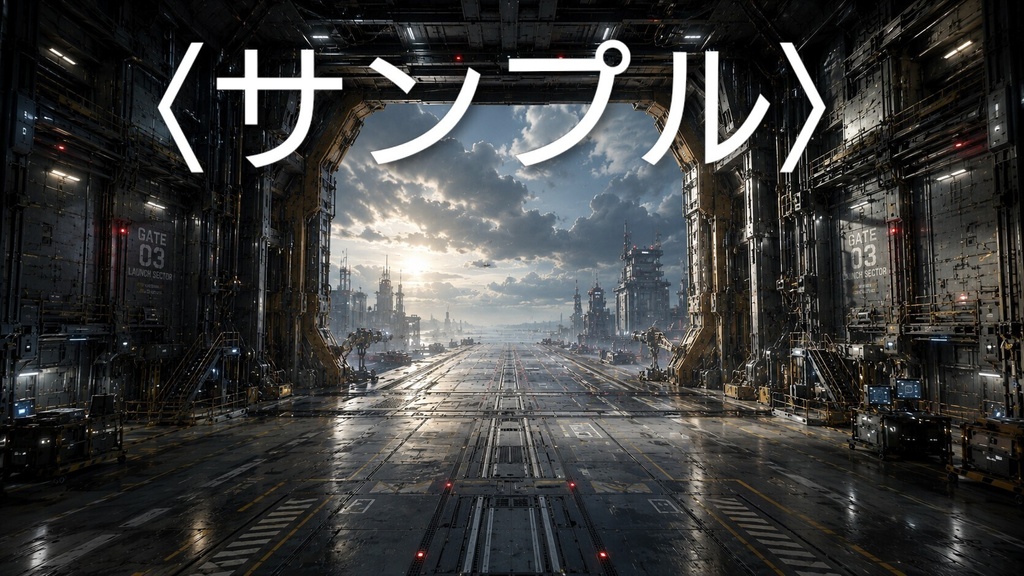 HANGAR DATA 003  SFメカ撮影背景素材 Vol.03「発進ゲート」