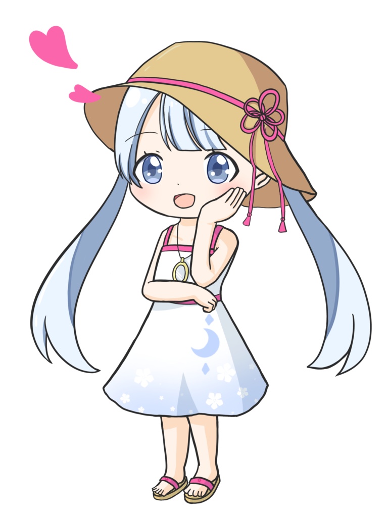 デフォルメつくよみちゃんの立ち絵