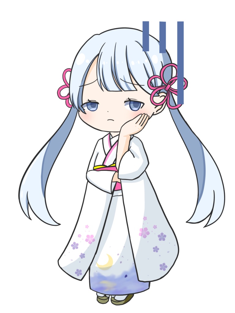 デフォルメつくよみちゃんの立ち絵