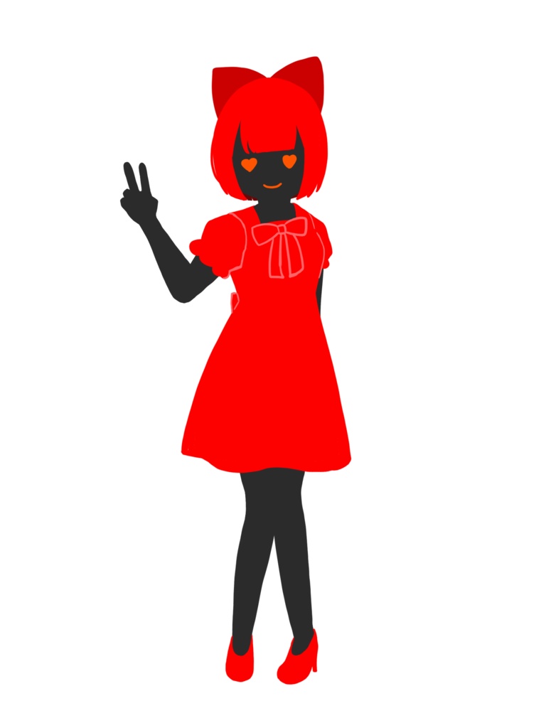 シルエット影子の立ち絵