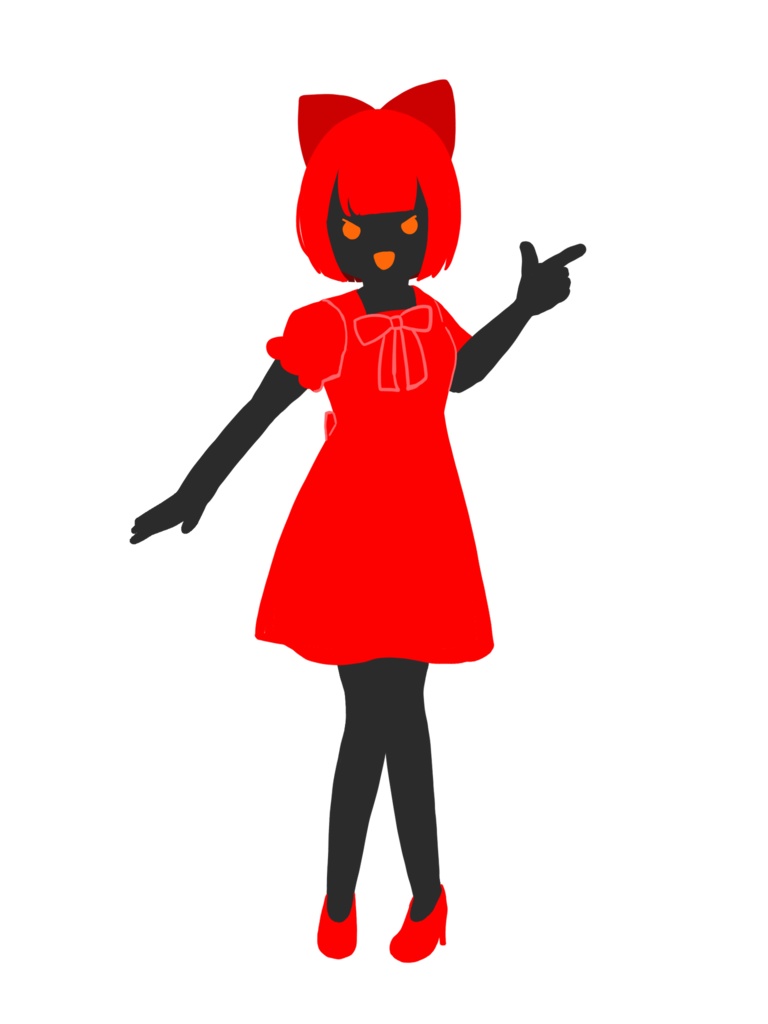 シルエット影子の立ち絵