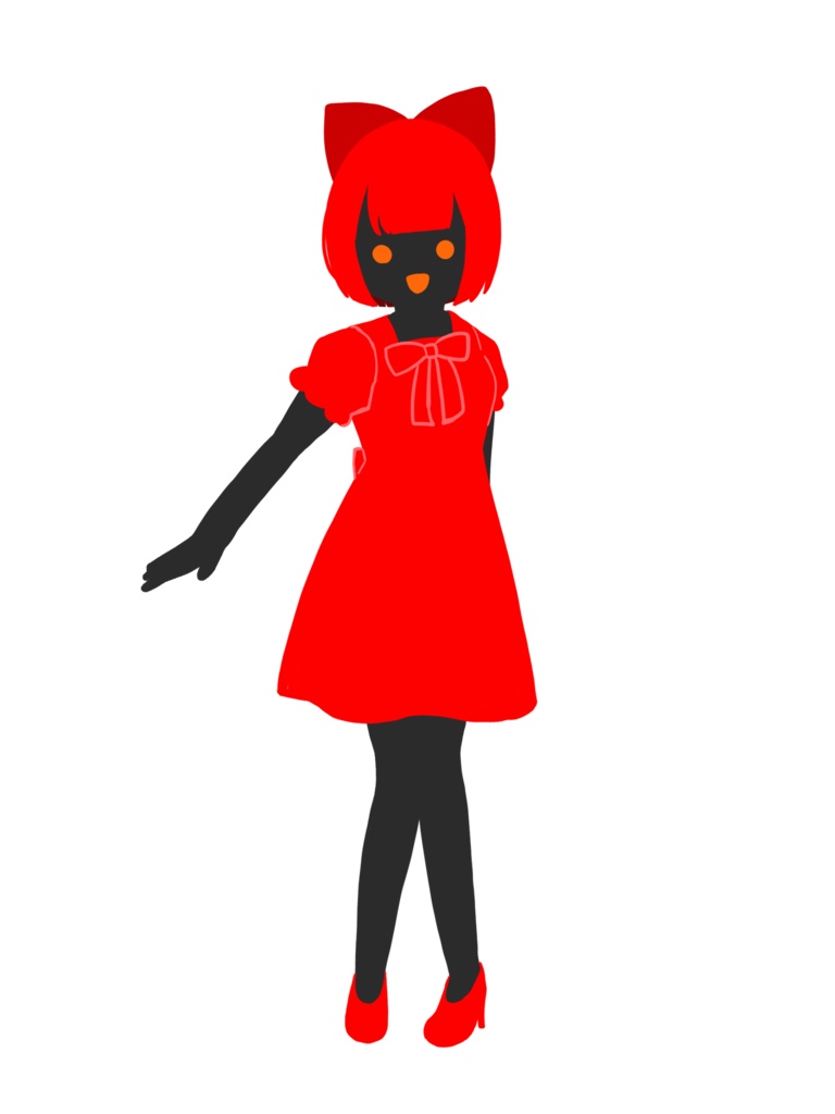 シルエット影子の立ち絵