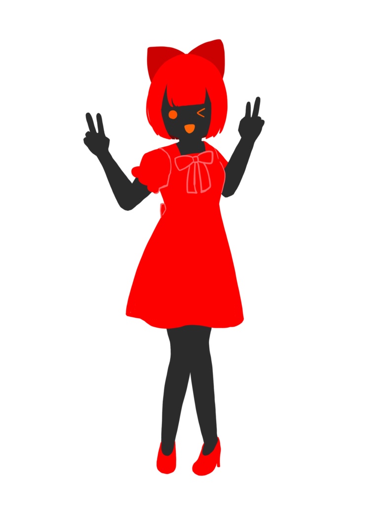 シルエット影子の立ち絵