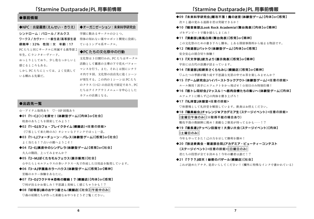 【書籍版】DX3rd 非公式シナリオ集「Starmine Dustparade」