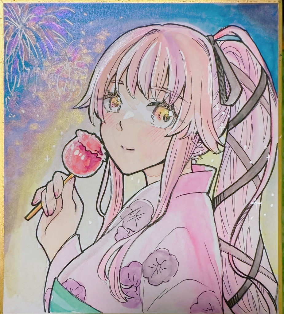 由良　ミニ色紙