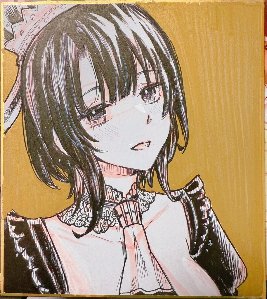 ラフ　高雄女王様　ミニ色紙