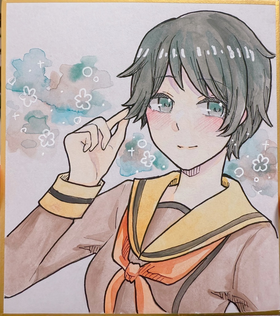 最上　ミニ色紙