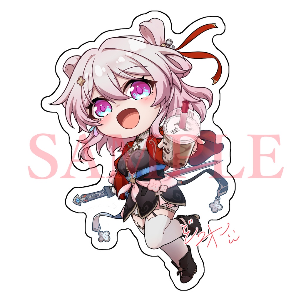 ダイカットシール 穹(虚数)・三月なのか(虚数)・丹恒(飲月)